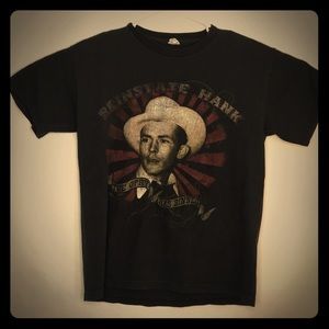 Hank Williams Country singer Black T-shirt Medium
